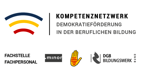 Das Logo der Fachstelle "Fachpersonal" des Kompetenznetzwerks "Demokratieförderung in der beruflichen Bildung".